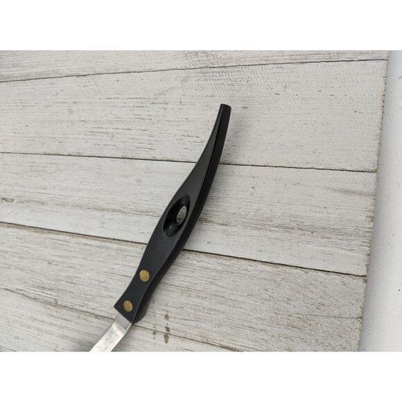 Stanley #2 Stainless Steel Cake Pie Spatula Server Serrated 12 1/4" Black Handle - Picture 5 of 7